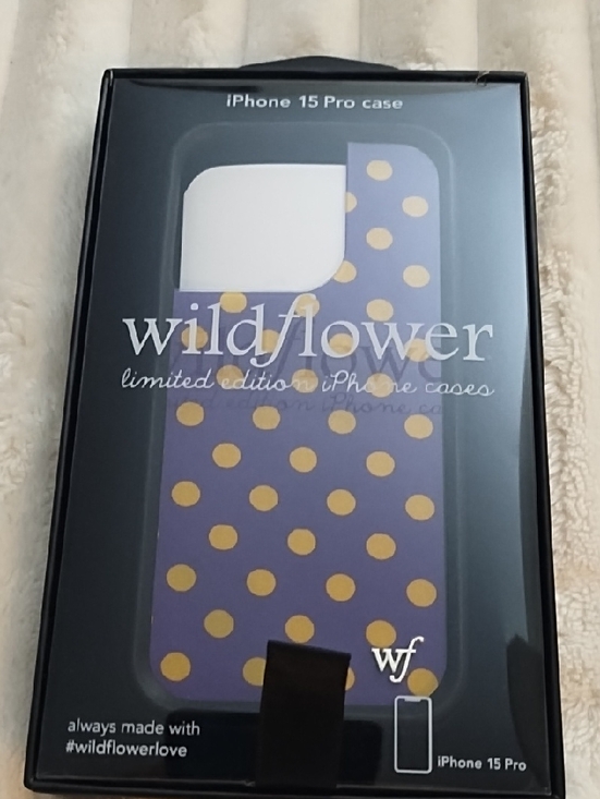 Wildflowers Other - Wildflowers iPhone 15 Pro Case — Purple with Gold Polka Dots
